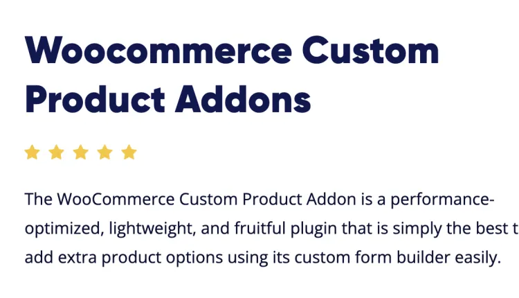 acowebs – Woocommerce Custom Product Addons