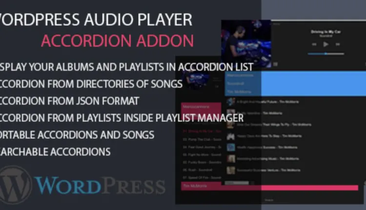 Modern Audio player Accordion AddOn