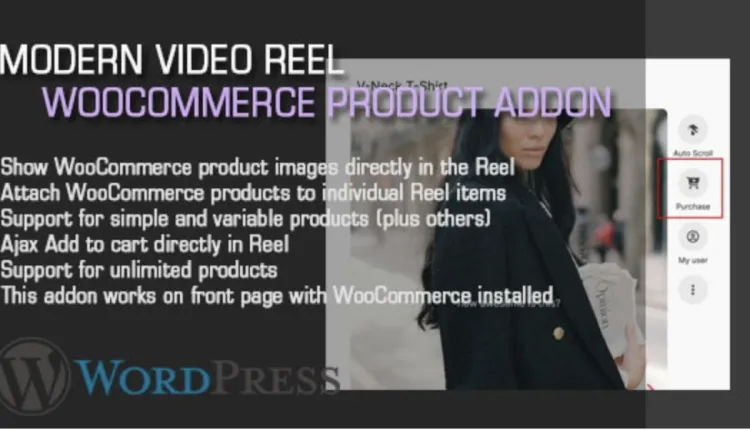 Modern Video Reel WooCommerce Product AddOn
