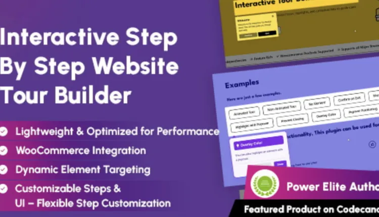 WordPress Interactive Step by Step Website Tour Builder