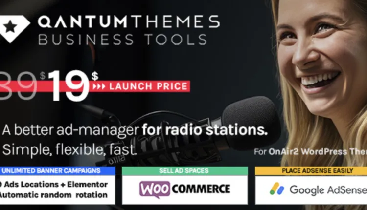 Business Tools Ad Manager for OnAir2 WordPress Theme