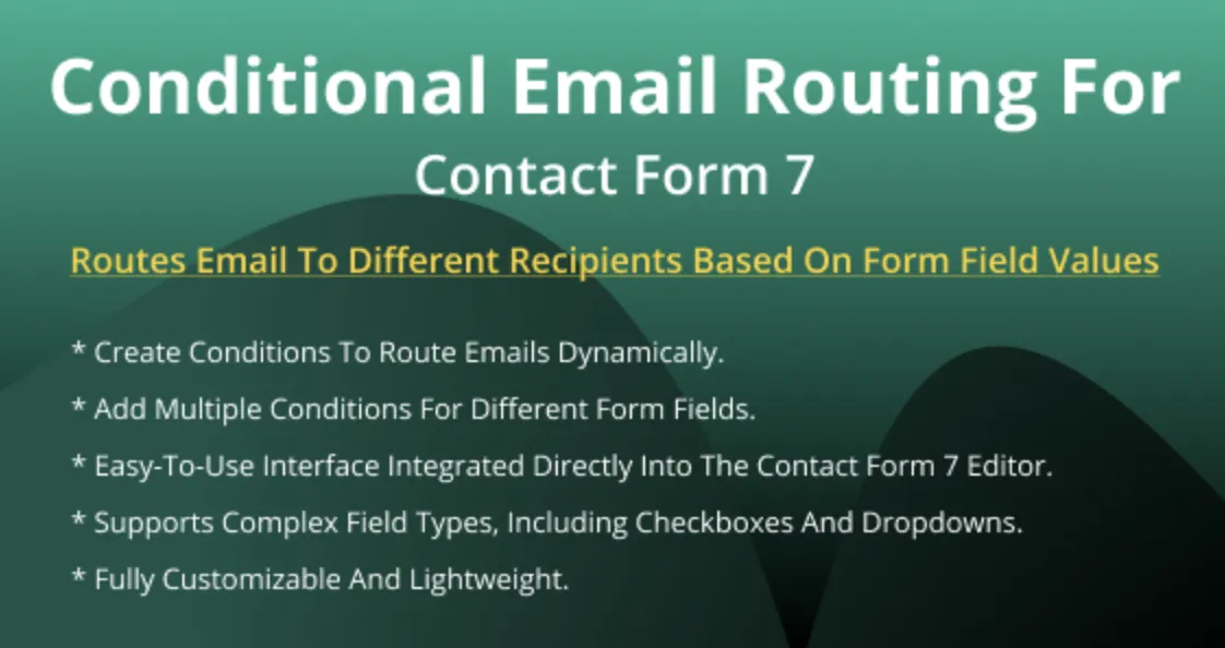 Conditional Email Routing For Contact Form 7 2 Conditional Email Routing For Contact Form 7