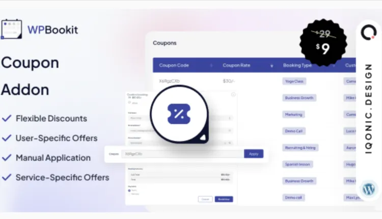WPBookit - Coupons (Addon)