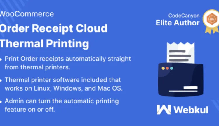 WooCommerce Order Receipt Cloud Thermal Printing