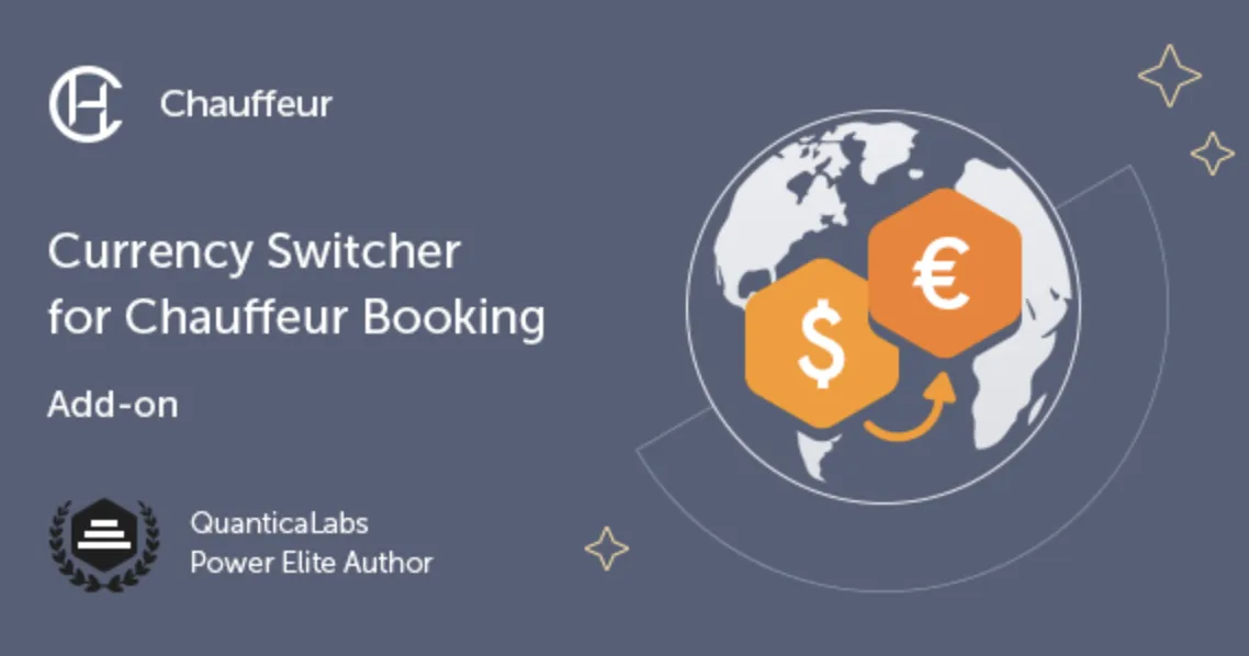 Currency Switcher Add-on: Chauffeur Taxi Booking System 2 Currency Switcher Add-on