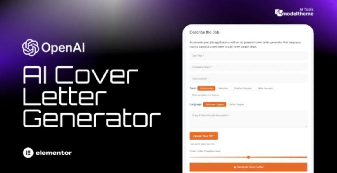 AI Cover Letter Generator for WordPress 2 AI Cover Letter Generator for WordPress