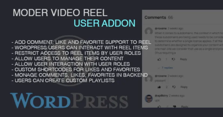 Modern Video Reel User AddOn