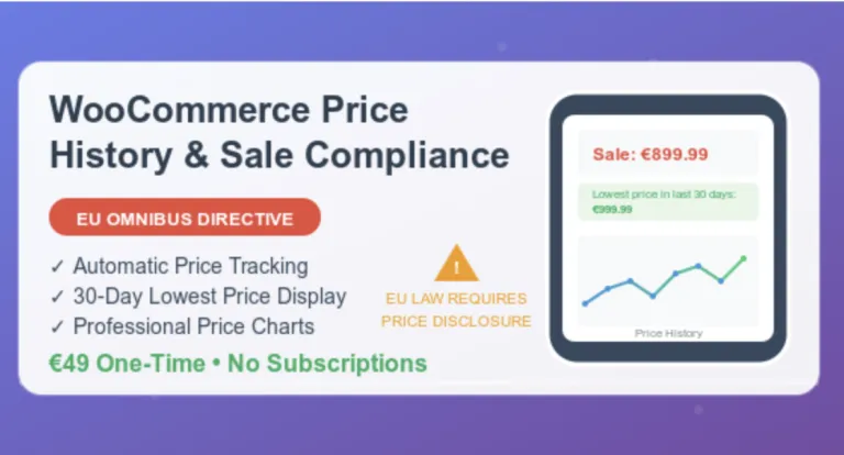 WooCommerce Price History & Sale Compliance