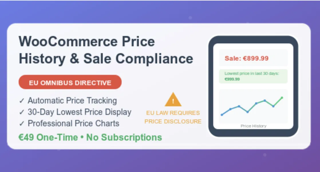 WooCommerce Price History & Sale Compliance