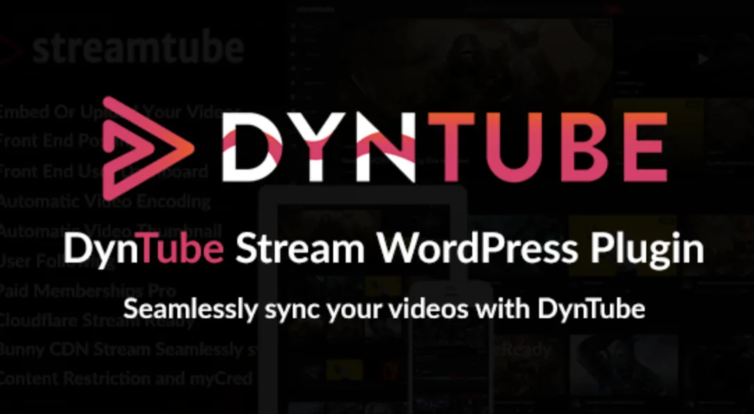 DynTube Stream WordPress Plugin 2 DynTube Stream WordPress Plugin