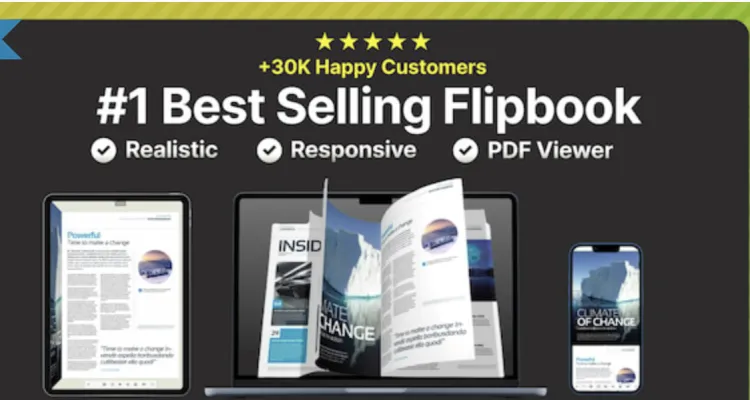 Real 3D FlipBook PDF Viewer WordPress Plugin