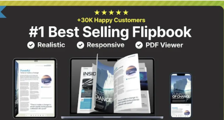 Real 3D FlipBook PDF Viewer WordPress Plugin