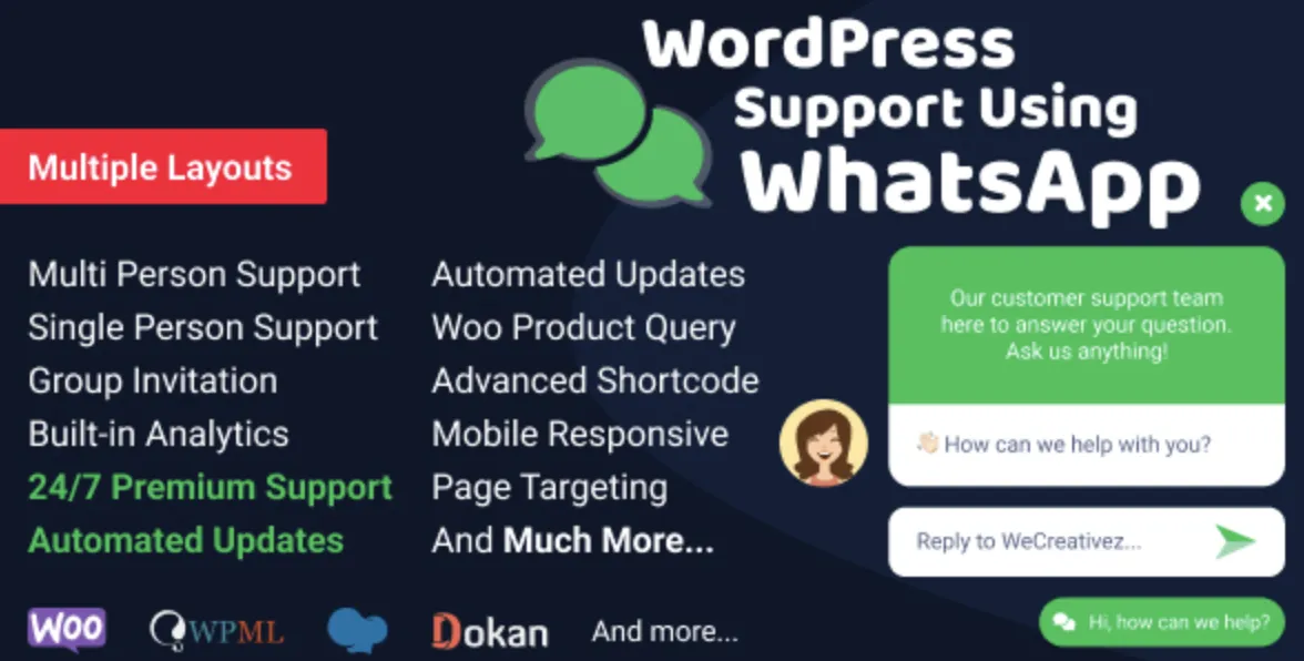 WordPress Support Using WhatsApp 