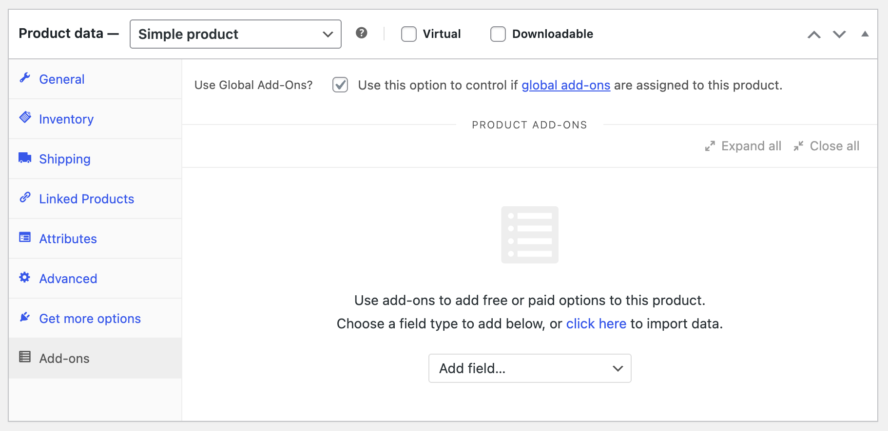 Product Add-Ons for WooCommerce