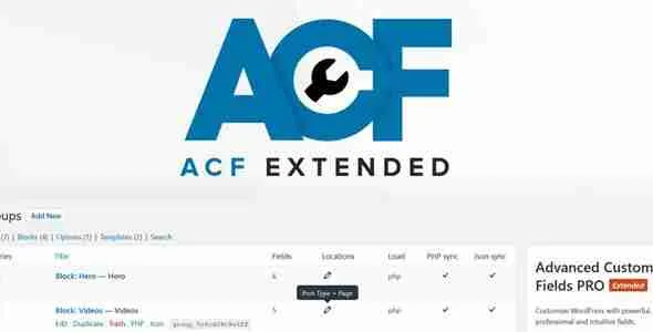 ACF Extended Pro