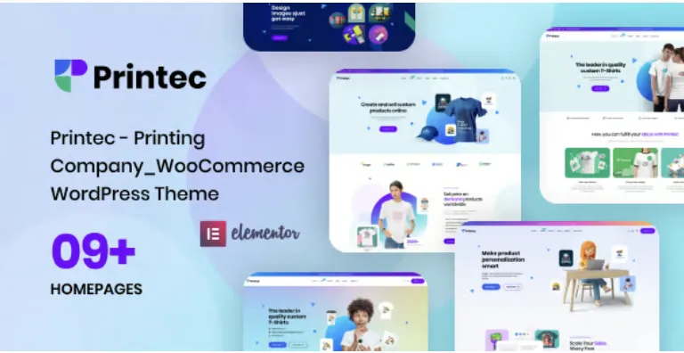 Printec - Printing Company WooCommerce WordPress Theme 2 Printec