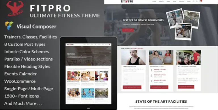 FitPro - Events Fitness Gym Sports WordPress Theme 2 FitPro