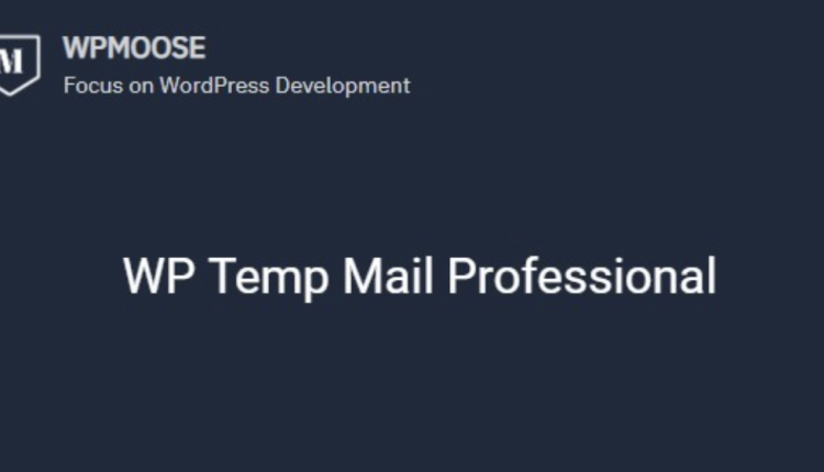 WP Temp Mail Professional