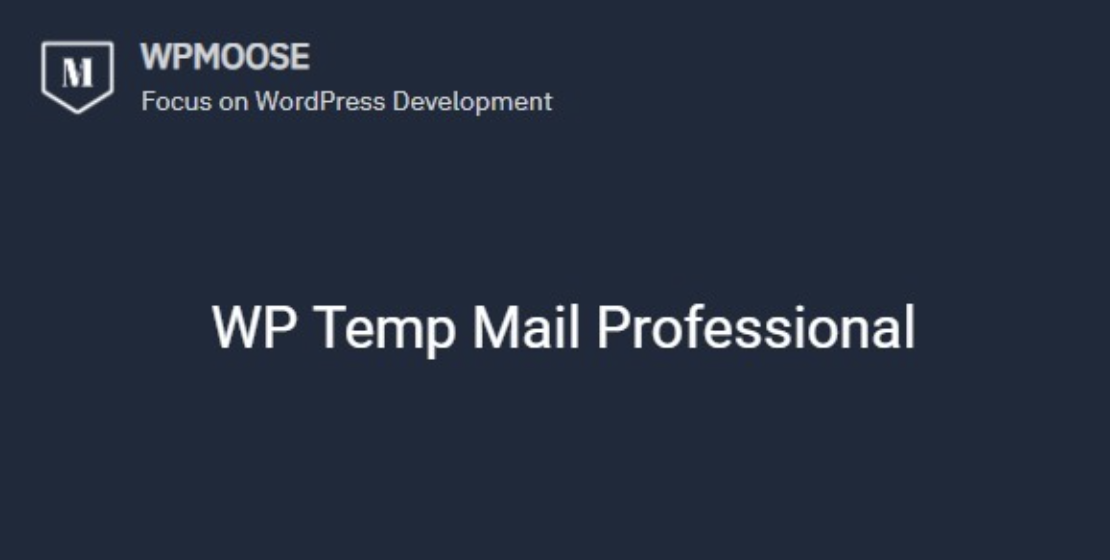 WP Temp Mail Professional 2 WP Temp Mail Professional