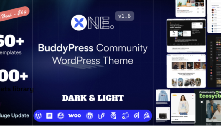 One - BuddyPress Theme for Membership & Community Sites
