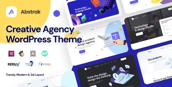 Abstrak - Agency & Portfolio WordPress Theme