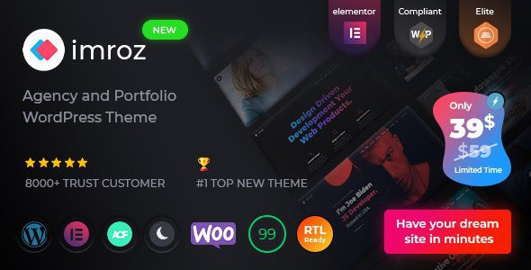 Imroz - Agency & Portfolio WordPress Theme