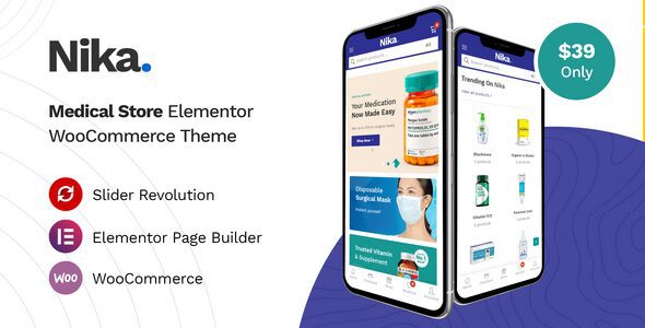 Nika - Medical Elementor WooCommerce Theme