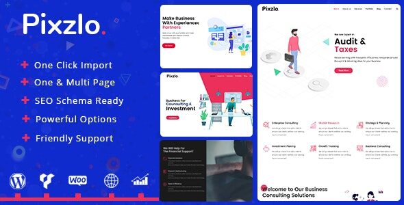 Pixzlo - Creative WordPress Theme for Professionals