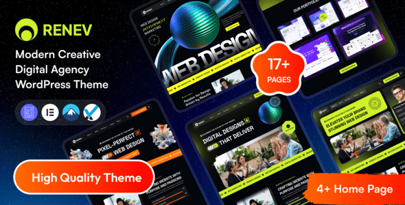 Renev - Creative Digital Agency WordPress Theme