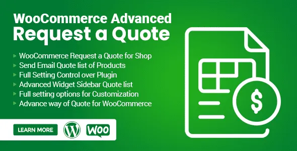 WooCommerce Quote Request Plugin