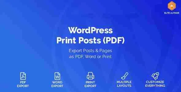 WordPress Print Posts & Pages (PDF)