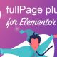 fullPage plugin for Elementor