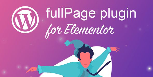 fullPage plugin for Elementor