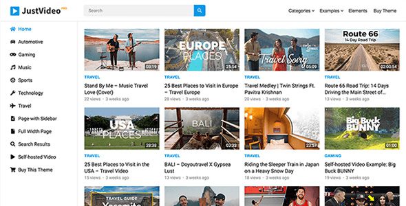 JustVideo Pro - WordPress Theme