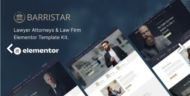 Barristar - Lawyer Attorney and Law Firm Template Kit