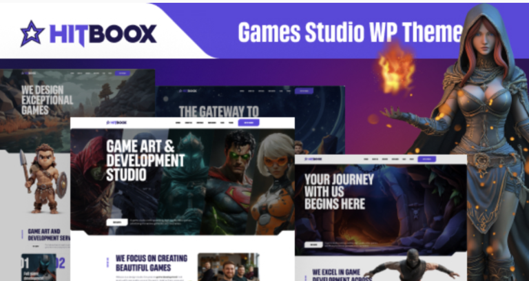 Hitboox - Games Studio WordPress Theme