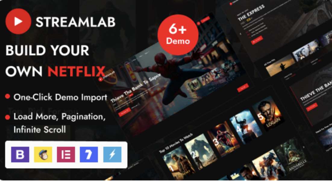 Streamlab - Video Streaming WordPress Theme