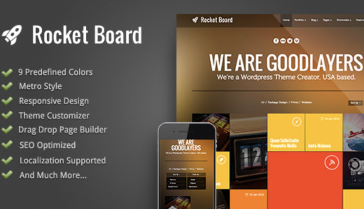 Rocket Board - Metro Wordpress Theme