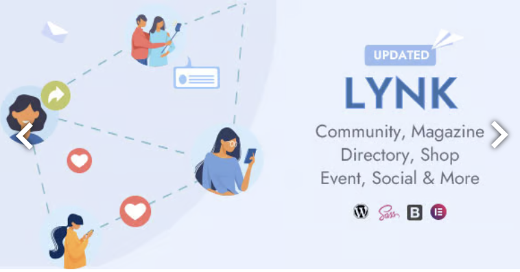 Lynk - Social Networking, Community, Shop Vendor and Listing Direcotry WordPress Theme 2 Lynk - Social Networking