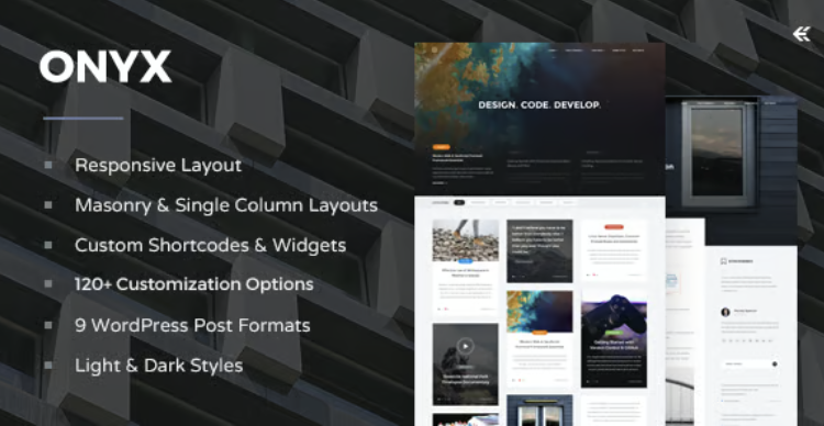 Onyx - Responsive WordPress Blog Theme