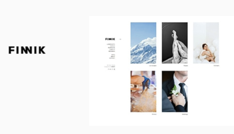 Finnik - Minimal WordPress Theme for Photographers