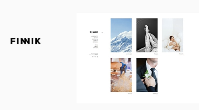 Finnik - Minimal WordPress Theme for Photographers