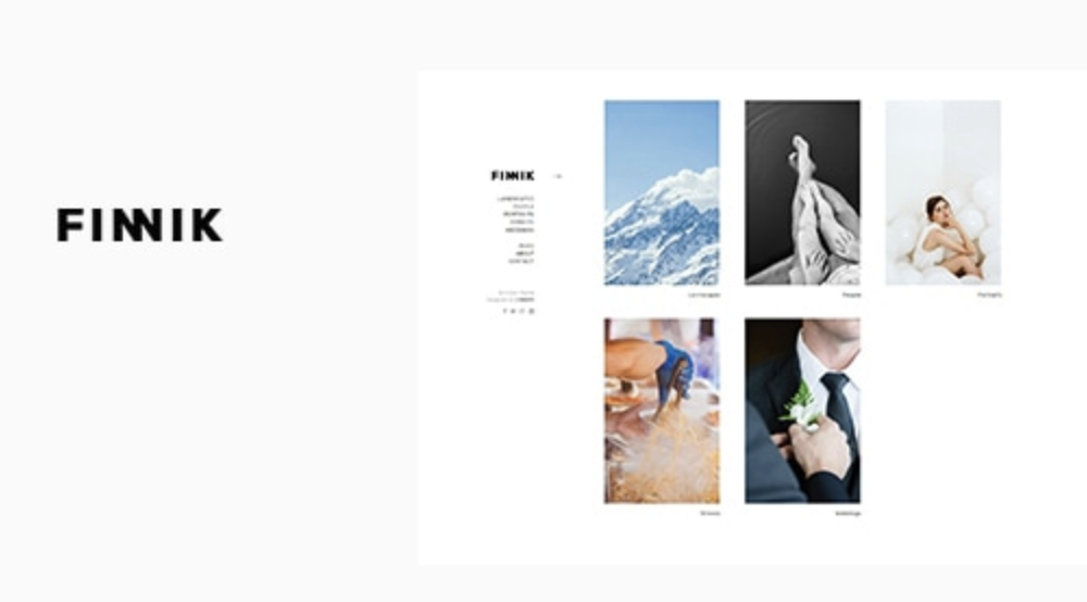 Finnik - Minimal WordPress Theme for Photographers
