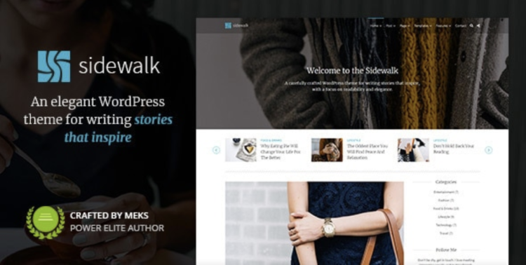 Sidewalk - Elegant Personal Blog WordPress Theme