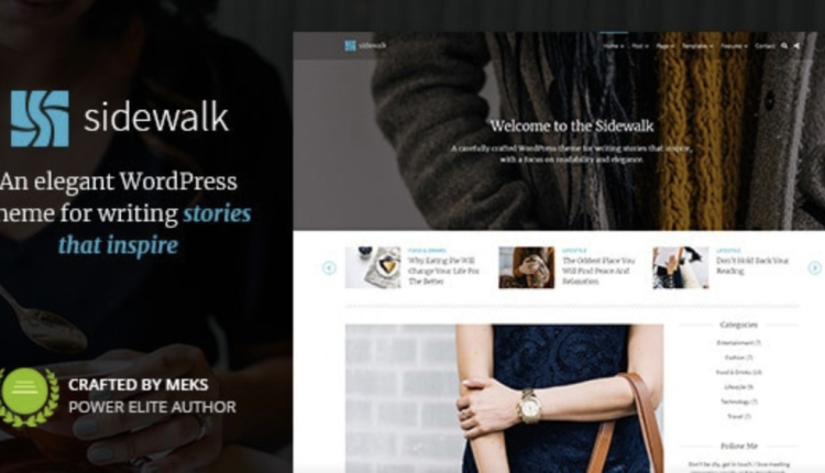 Sidewalk - Elegant Personal Blog WordPress Theme