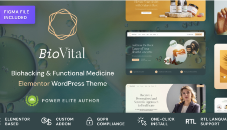 BioVital - Functional Medicine Doctor WordPress Theme