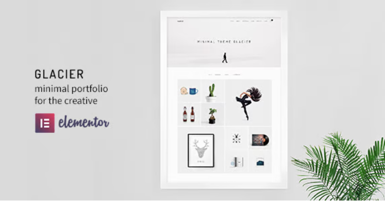 Glacier - Minimal WordPress Portfolio Theme
