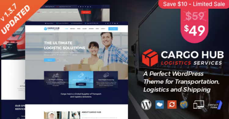 Cargo HUB - Transportation and Logistics WordPress Theme