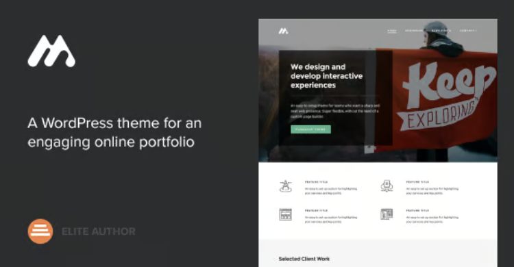 Meth - A Minimal One Page Portfolio Theme
