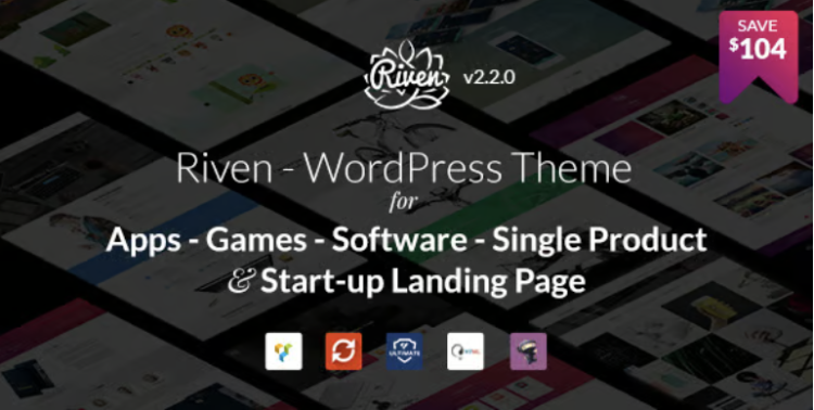 Riven - WordPress Theme for App, Game, Single Product Landing Page